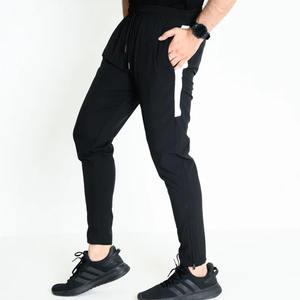 Pantalon long en molleton épais multi-poches en coton surdimensionné pour hommes, pantalon plat lourd 100% polyester - Product Image 1