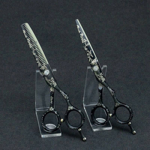 Tijeras de peluquero con borde de afeitar de acero inoxidable de alta calidad, mejor rendimiento, tijeras de peluquería recta, punta afilada, venta al por mayor - Product Image 5