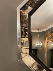 Elegant Handcrafted Horn and MDF <b>Mirror</b> <b>Frame</b> Natural Horn Inlay Decorative Vanity Wall <b>Mirror</b> Perfect for Home Decor - Product Image 3