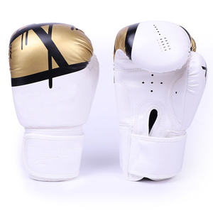 Professional Genuine Leather Boxing Gloves Lace-up Closure Adjustable Wrist Strap Stretch Custom Logo Training Gloves - Product Image 5