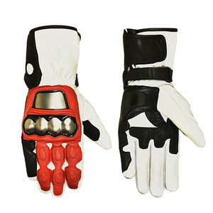 Gants de moto en cuir robustes personnalisables en gros, ajustables et imprimés avec logo, pour le sport et le cyclisme, service OEM - Product Image 4
