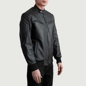 Veste en cuir véritable de luxe Vêtement d'extérieur de mode haut de gamme Hommes - Product Image 2