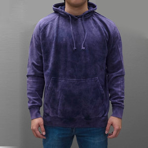 Sudadera con capucha de manga larga de alta calidad con LOGO personalizado, estilo urbano vintage, lavado ácido, oversize para hombre, con estampado puff. - Product Image 2
