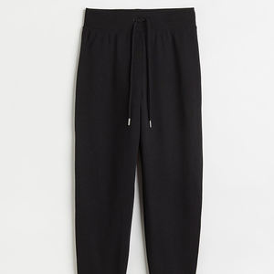 Automne hiver décontracté couleur unie pantalon ample jambe droite pantalon empilé taille élastique cordon femmes pantalons de survêtement - Product Image 6