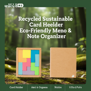 Porta Carte Riciclato Sostenibile, Organizzatore Ecologico per Promemoria e Appunti - Product Image 3