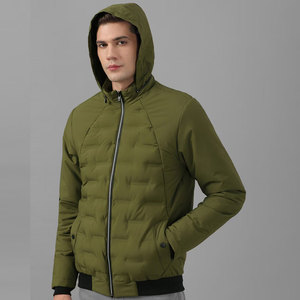 Veste bouffante pour hommes à la mode, vêtements d'hiver haut de gamme coupe ajustée, veste en duvet vierge unie - Product Image 5