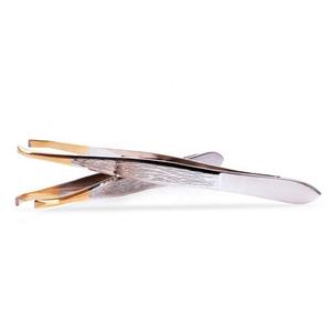 Stainless Steel Slant Tip <b>Tweezer</b> for <b>Eyebrow</b> Eye Lash Best <b>Eyebrow</b> <b>Tweezers</b> - Product Image 1