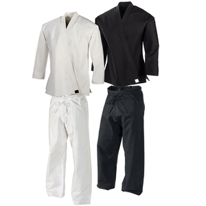 เครื่องแบบเทควันโดศิลปะการต่อสู้ทำจากผ้าฝ้าย100% ออกแบบโลโก้ได้ตามต้องการสไตล์ที่สั้นสำหรับการฝึกคาราเต้ - Product Image 2