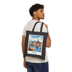 Bolsa de Lona de Viaje Estilo Vintage Oslo Noruega, Regalo Perfecto para Accesorios de Viaje - Product Image 5