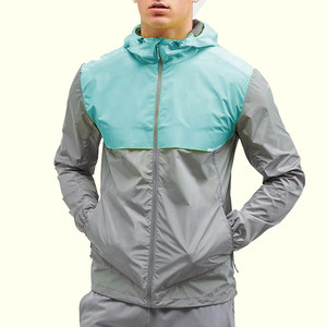 Chaqueta cortavientos informal para deportes al aire libre para hombre, chaqueta impermeable reflectante para senderismo, chaqueta cortavientos para acampar para hombre - Product Image 4