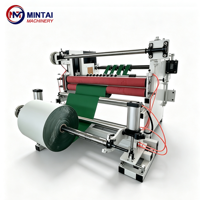 Machine de découpe et de rembobinage de rouleaux de tissu non tissé Mintai pour la conversion de rouleaux de TNT, de spunbond et de matériaux flexibles