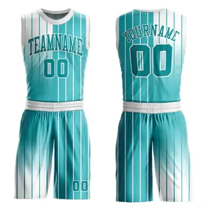 Custom Wholesale Cheap 100% Mesh Polyester Fabric Euro league Embroidery For Men Sublimated Print Short And Basketball Uniform