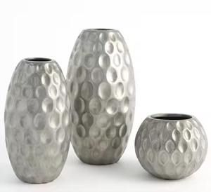 Jarrón de Metal de latón moderno, soporte decorativo para flores para decoración del hogar, centro de mesa elegante para decoración de sala de estar y oficina - Product Image 5