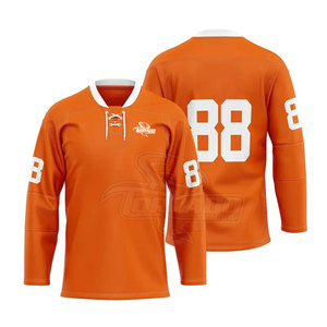 Jersey de Hockey sobre Hielo Personalizado, 100% Poliéster, Transpirable, de Secado Rápido, con Logotipo Personalizado para Entrenamiento de Equipos Masculinos Adultos - Product Image 1