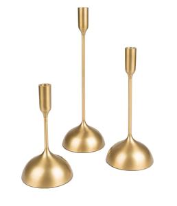 Support de bougie en métal plaqué or fait main, style vintage, qualité supérieure pour la décoration de table de Noël à la maison, livré avec - Product Image 1