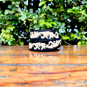 Distress Western Hand Floral <b>Tooling</b> and Carving Men and Women <b>Leather</b> Belt New Western Craving <b>Leather</b> Belt Party Wear Belt - Product Image 2