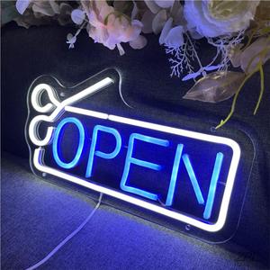 Letrero de luz de corte abierto de neón con letras decorativas de entrega rápida para el hogar para fiestas y salones de belleza Open Signry - Product Image 2
