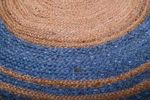 Alfombra redonda bohemia de yute de 4x4 pies, trenzas tejidas a mano, borlas, encanto terroso para salas de estar, alfombras, patios, esquinas acogedoras, Alfombra de estilo indio - Product Image 3