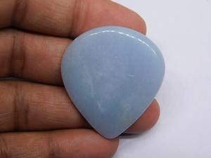 หิน Angelite ธรรมชาติ 100% พลอยหลวม Angelite แท้เกรดสูงสําหรับทําเครื่องประดับในราคาโรงงานขายส่ง OEM จํานวนมาก - Product Image 2