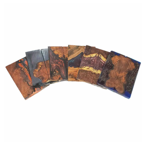 Sous-verres de tasses à thé en bois et en résine nouvellement conçus produit de vente chaud caboteur en résine en bois naturel à un prix raisonnable - Product Image 4