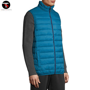 2025 Logo personnalisé hommes hiver gilet nouveau Design respirant coupe-vent 3D imperméable bouffant fermeture éclair décontracté hiver sans manches extérieur - Product Image 4