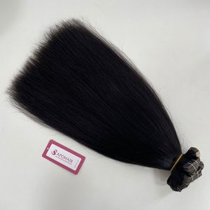 Venta al por mayor de calidad superior de la cinta del pelo de color natural del pelo Remy 26 pulgadas cuerpo giro rizado 100% cinta Remy en la extensión del pelo - Product Image 6