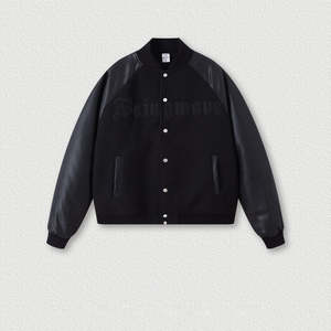 Veste d'hiver pour homme XS, style motard urbain, en cuir de vachette et toile, écologique, respirante, coupe-vent et légère, à la vente - Product Image 2