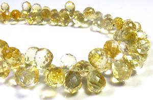 ลูกปัด Briolette ทรงหยดน้ำตา Citrine เกรดชั้นนำ9 "เกลียว7-10มม. พลอยซิทรินธรรมชาติสำหรับเครื่องประดับ - Product Image 5