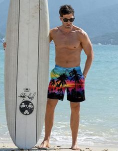 Men's High Street Custom Logo <b>5</b>-<b>Inch</b> <b>Inseam</b> Elastic Waist Knitted Anti-Wrinkle Breathable Polyester <b>Shorts</b> Plus Size - Product Image 4