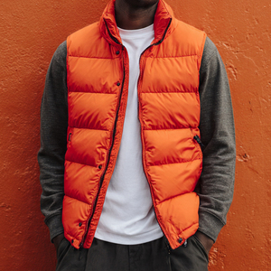 Gilet matelassé imprimé pour homme, fermeture éclair, veste chaude d'hiver, gilet matelassé épais pour homme, vêtements d'hiver épais pour homme - Product Image 6