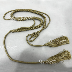 Nuevo diseño personalizado, cordón de cinctura litúrgico para peleas, doble núcleo de madera con borla metálica para prendas - Product Image 5