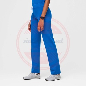 Conjunto de uniforme de enfermería médico de poliéster de algodón de alta calidad \ conjuntos de uniformes de hospital de media manga para mujeres - Product Image 5