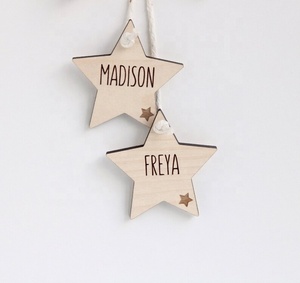 Nouveaux cadeaux pour bébé fille Poids étoile suspendu personnalisé Date de naissance Le coffret cadeau le plus adorable pour les enfants - Product Image 5