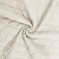 Tela Brocada de Punto Mezcla de Algodón/Poliéster, 370 GSM, Patrón Geométrico de Diamantes, Sudadera con Capucha de Peso Medio para Niños y Niñas