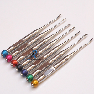 Ensemble de 7 élévateurs luxateurs PDL pour extraction radiculaire, instruments chirurgicaux dentaires avec poignées en acier inoxydable pour chirurgie buccale - Product Image 1