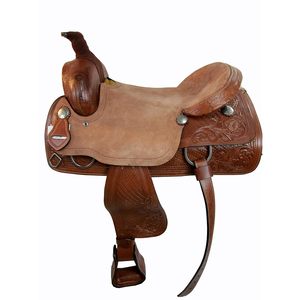 Selle de dressage occidentale de qualité d'exportation usinée à la main 100% chevaux en cuir de vachette confort durable Logo et emballage personnalisés - Product Image 1