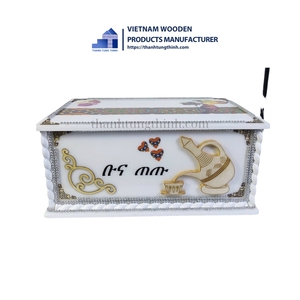 Hot Design - Wood Packing Small <b>Wooden</b> Table Coffee <b>Box</b> for Ethiopia Market Tea Bag Organizer Made in Vietnam For Wholesalers - Product Image 6