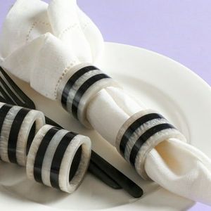 Eco Friendly Stylish Style <b>Resin</b> Napkin <b>Ring</b> Adding Sophisticated Touch To Dining Table Settings - Product Image 6