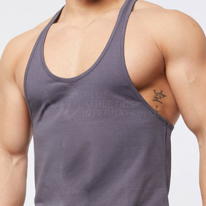 Venta caliente de los hombres Deportes Fitness más tamaño camiseta sin mangas Personalizar Deportes Correr más tamaño camiseta sin mangas - Product Image 6