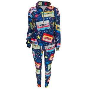 Chándal sublimado de mujer atlético al por mayor, ropa para correr, entrenamiento deportivo, chándal personalizado con estampado de sublimación para mujer - Product Image 4