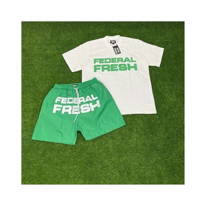 2025 été Premium hommes T-Shirt ensembles personnalisé 3D imprimé coton respirant Shorts élégant 3 pièces tenue - Product Image 1