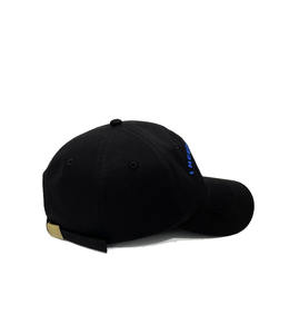 Nueva llegada negro bordado logotipo personalizado gorras de béisbol ala curva ajustable latón hebilla cierres deportivo Carta al por mayor - Product Image 3