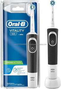 Cepillo de Dientes Eléctrico Oral-B Vitality 100 Cross Action con Pantalla LED Inteligente, Recargable, para Adultos y Familias, Color Fresa - Product Image 2