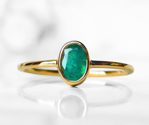 Bague en argent sterling fait à la main plaqué or perles de turquoise pierres précieuses forme ronde 8MM lunette ensemble avec ensemble de bijoux pour les mariages cadeau - Product Image 3