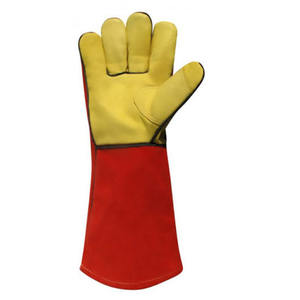 Venta al por mayor de guantes de soldadura por encargo guantes de trabajo de invierno con cuero de vaca dividida - Product Image 2