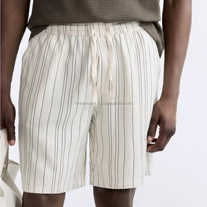 Shorts de bain décontractés pour hommes en velours côtelé respirant avec cordon de serrage, fabriqués au Pakistan, service OEM, conception ODM - Product Image 2
