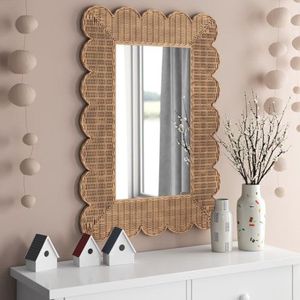 Marco de Espejo de Ratán Hecho a Mano, Decoración Ecológica para Colgar en la Pared, para Hogares Modernos y Conscientes del Medio Ambiente - Product Image 6