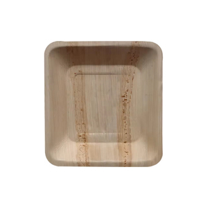 Assiettes de fête carrées biodégradables et compostables en grande quantité, vertes durables à bas prix pour servir des aliments de mariage - Product Image 4