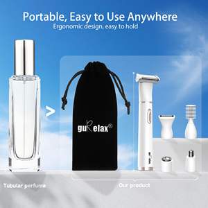 Rasoir électrique rechargeable USB pour femmes, lame unique, peignes de précision, épilateur facial pour le bikini, les aisselles et le nez - Product Image 3