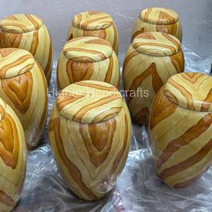 Urne funéraire en métal fini de pierre pour cendres | Grande urne funéraire adulte | Urnes en gros directement du fabricant - Product Image 4